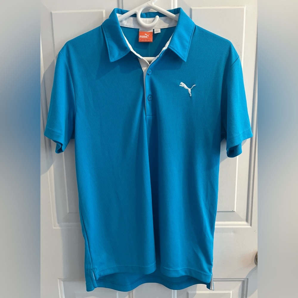 Blue Puma golf shirt